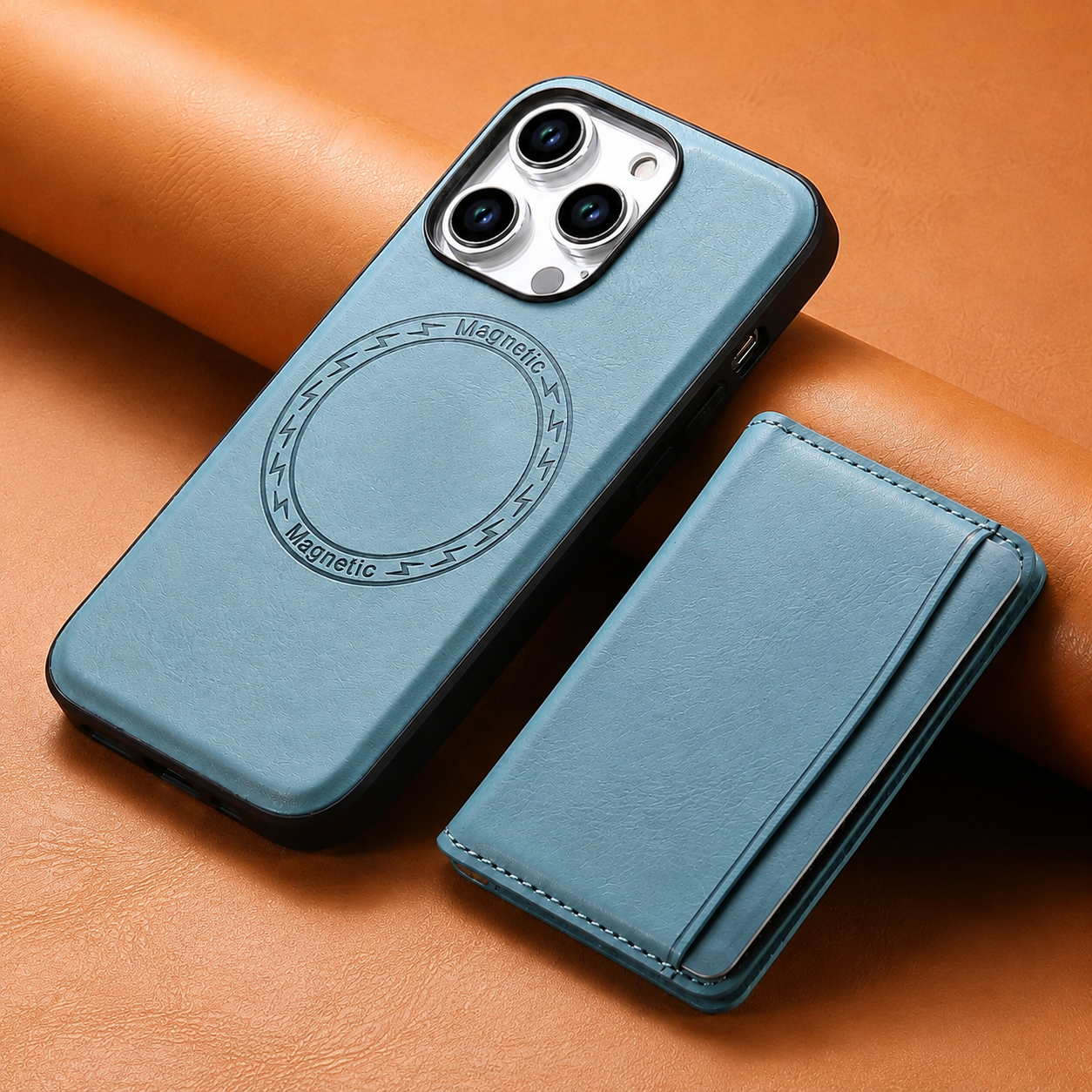 Premium iPhone Case Wallet MagSafe Compatible Leather Card Holder Cover Shockproof Slim Protection