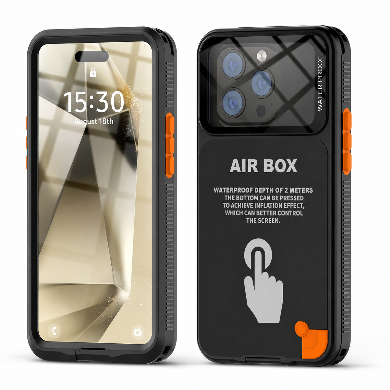 Premium iPhone Case Waterproof Shockproof Protective Cover IP68 Full Body Sealed Dustproof Outdoor Protection Case