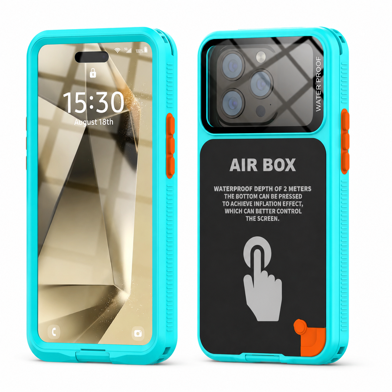 Premium iPhone Case Waterproof Shockproof Protective Cover IP68 Full Body Sealed Dustproof Outdoor Protection Case