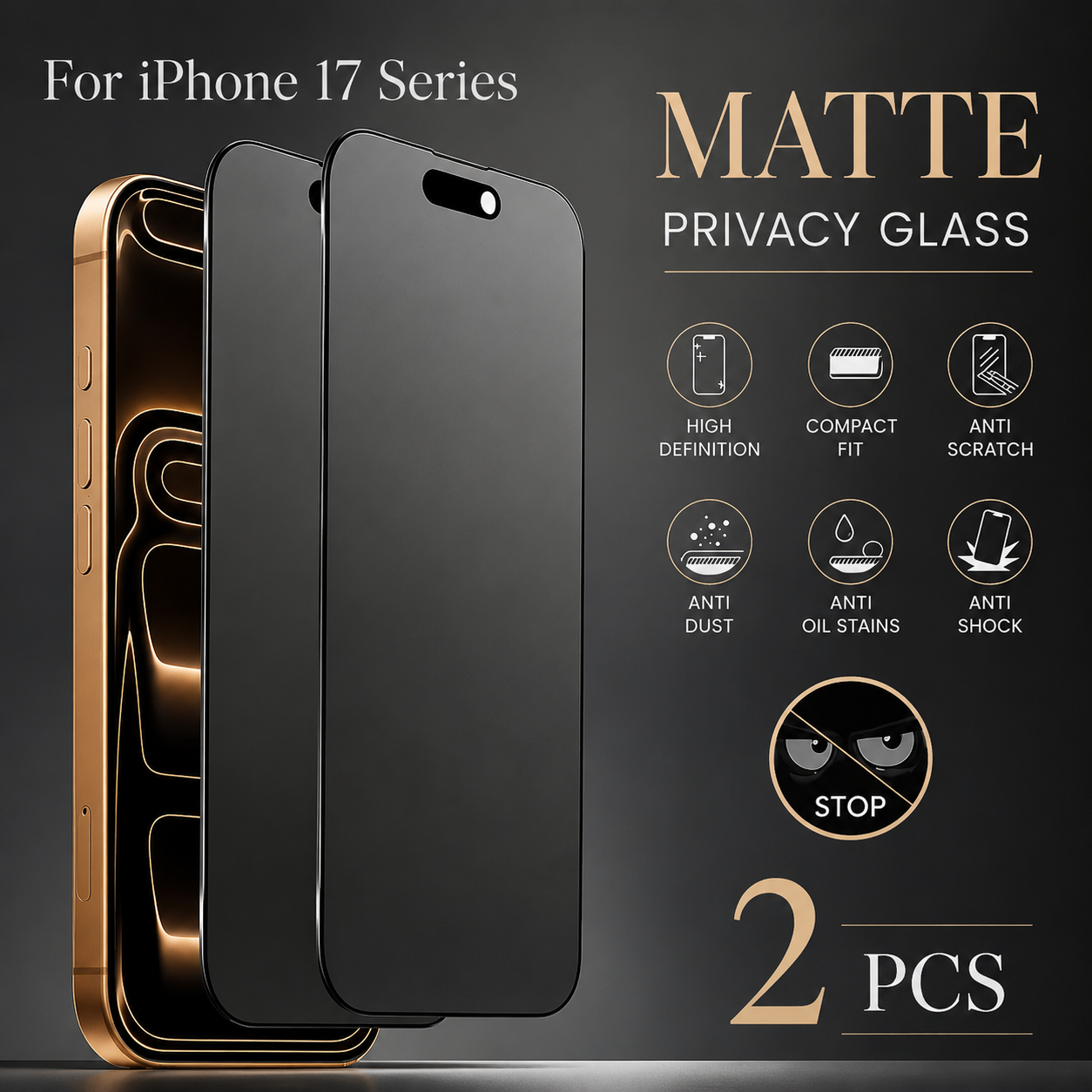 Premium iPhone Screen Protector Matte Ceramic Protective Film Anti Glare Anti Fingerprint Scratch Resistant Slim Soft Touch Design