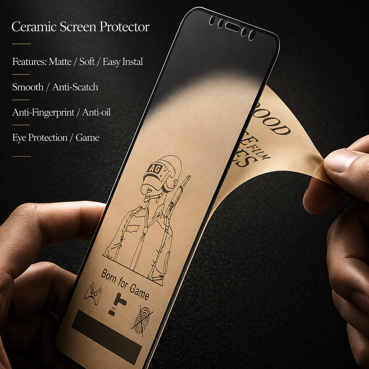 Premium iPhone Screen Protector Matte Ceramic Protective Film Anti Glare Anti Fingerprint Scratch Resistant Slim Soft Touch Design