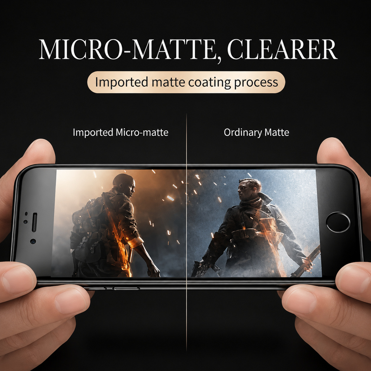 Premium iPhone Screen Protector Matte Ceramic Protective Film Anti Glare Anti Fingerprint Scratch Resistant Slim Soft Touch Design