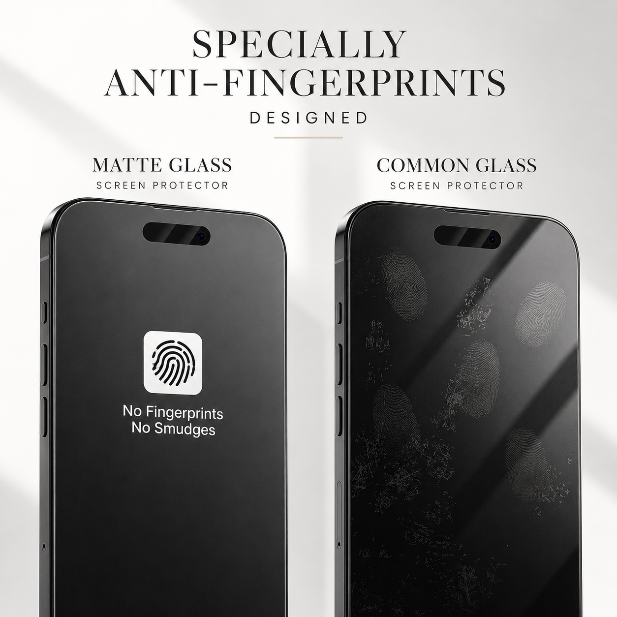 Premium iPhone Screen Protector Matte Privacy Anti Spy Tempered Glass Anti Glare Oleophobic Full Coverage Easy Installation Frame