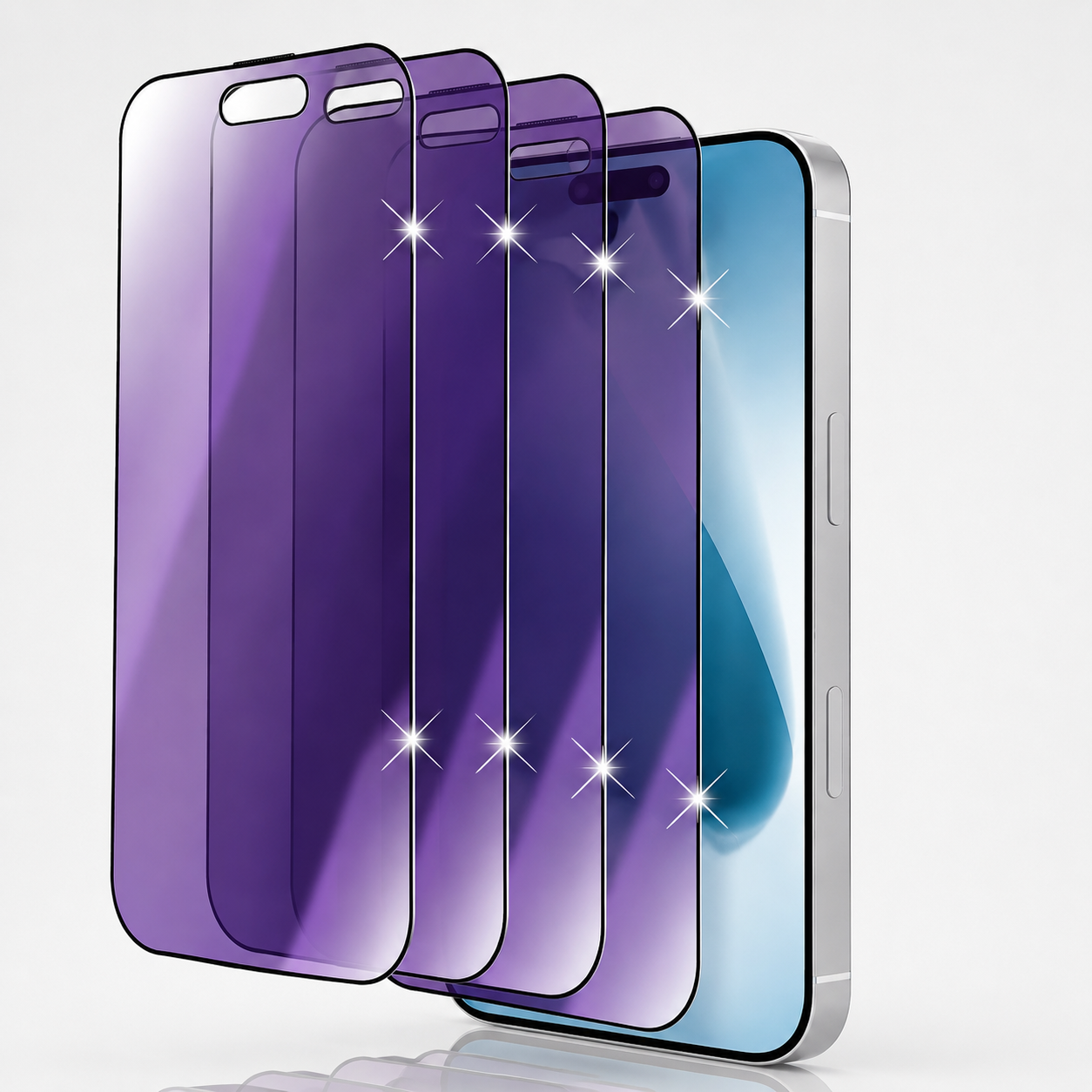 Premium iPhone Screen Protector Privacy Anti Spy Tempered Glass Anti Blue Light Scratch Resistant Full Coverage Protective Film