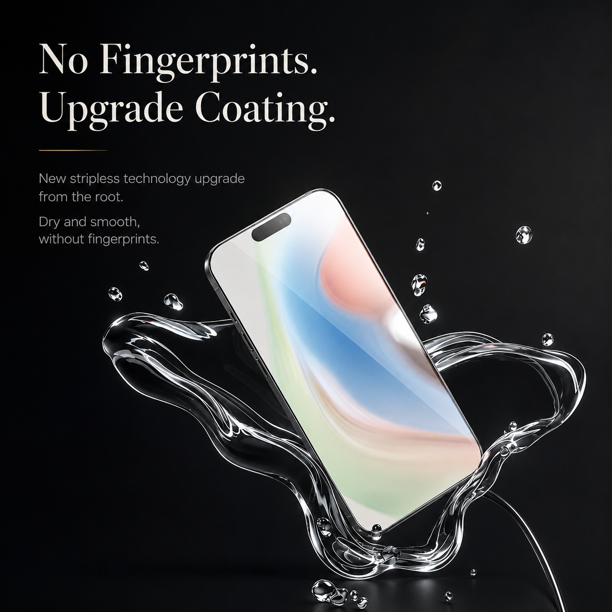 Premium iPhone Screen Protector Tempered Glass HD Clear Scratch Resistant Anti Fingerprint Bubble Free Shatterproof Case Friendly