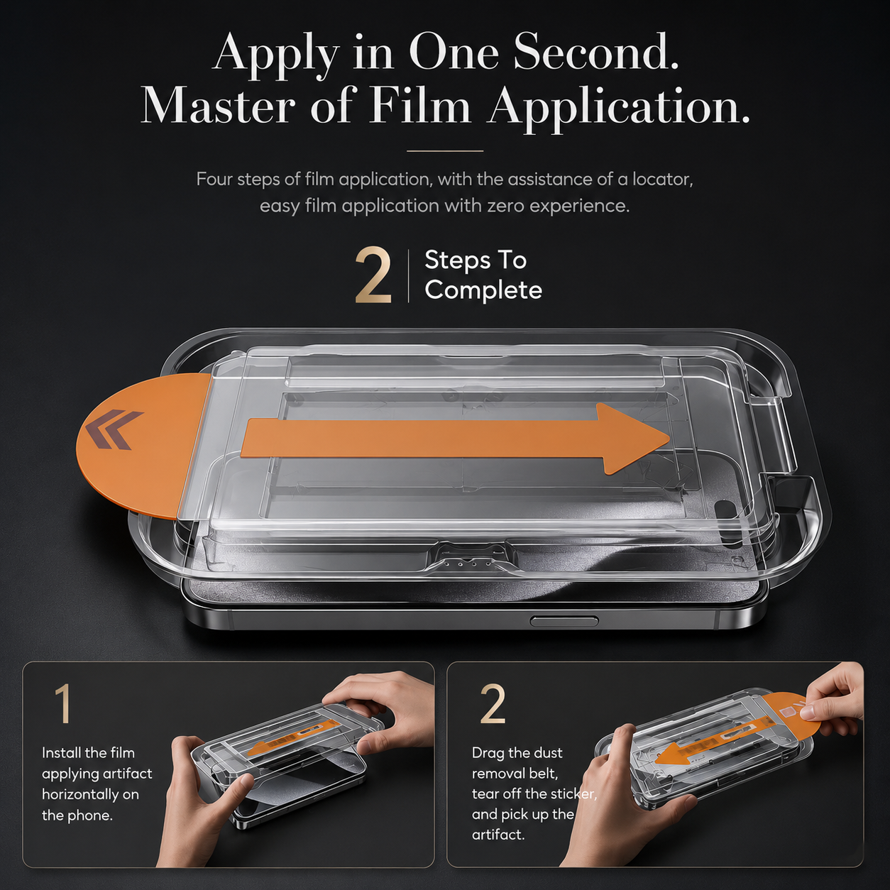 Premium iPhone Screen Protector Tempered Glass HD Clear Scratch Resistant Anti Fingerprint Bubble Free Shatterproof Case Friendly