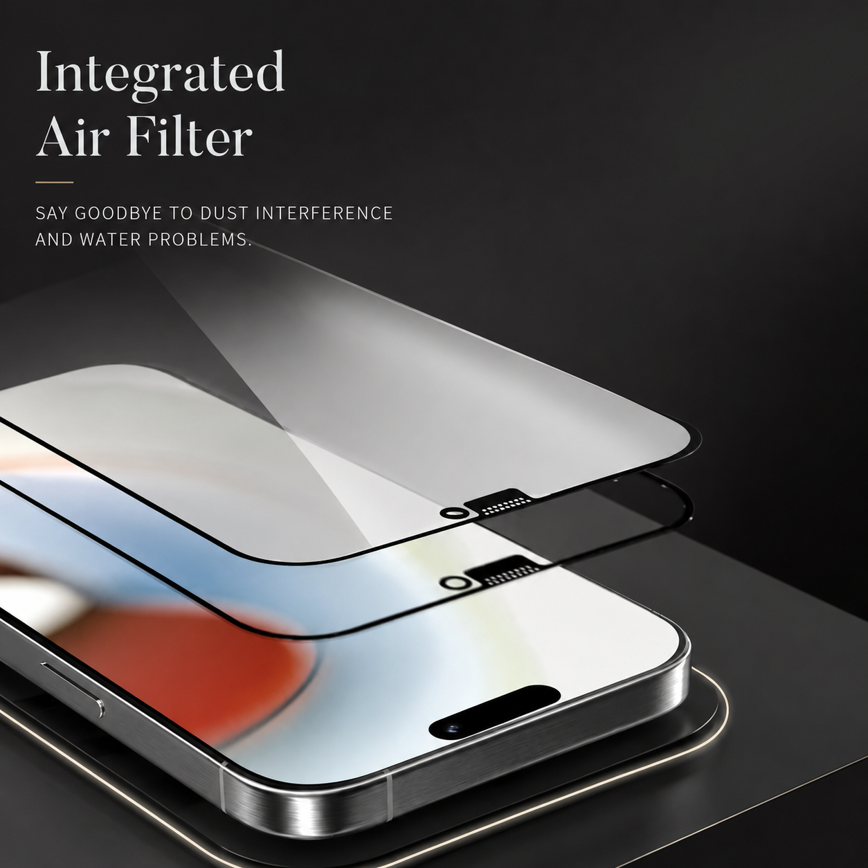 Premium iPhone Screen Protector Tempered Glass HD Clear Scratch Resistant Anti Fingerprint Bubble Free Shatterproof Case Friendly