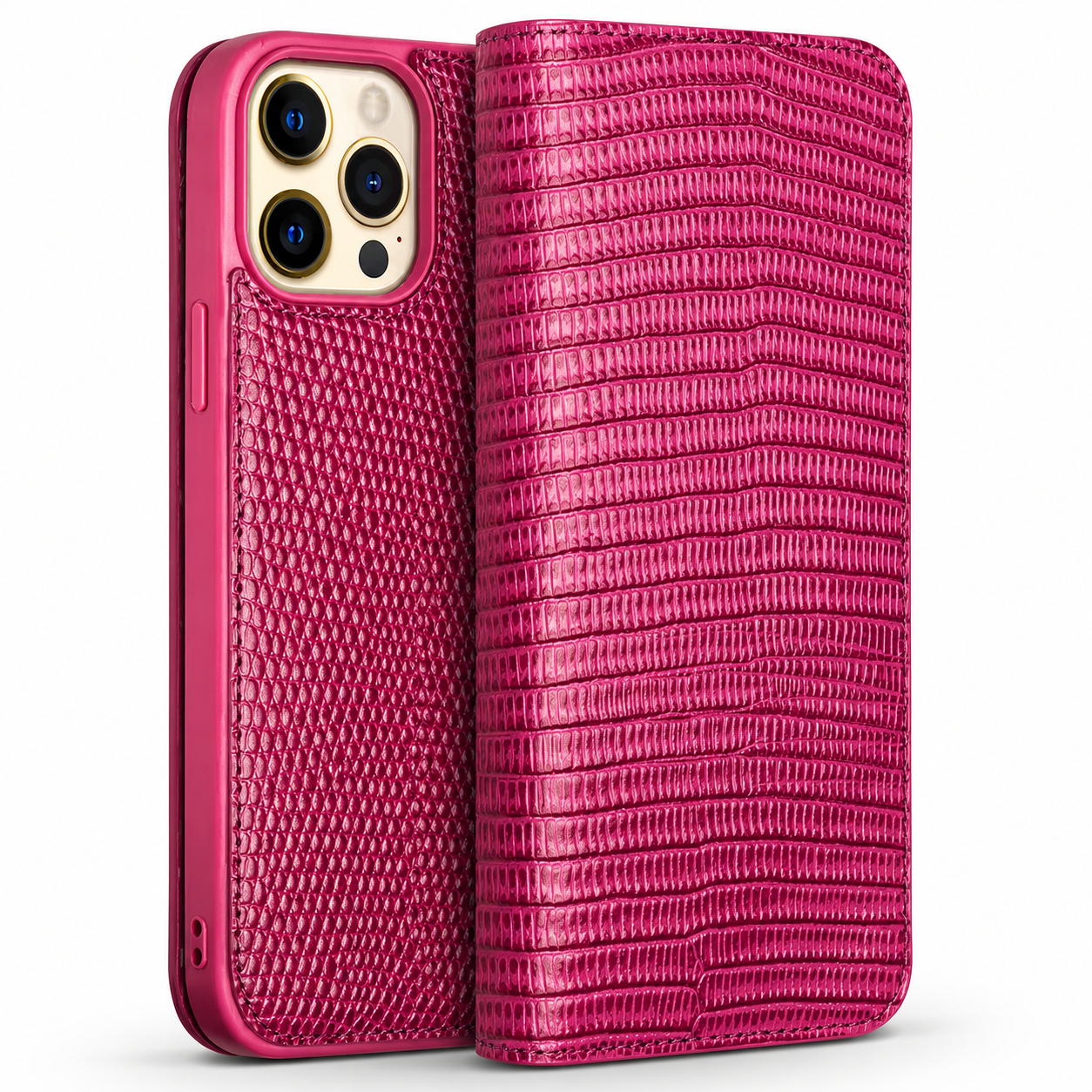 Premium iPhone Case Genuine Leather Flip Cover Card Slot Ultra Slim Shockproof Protective Design