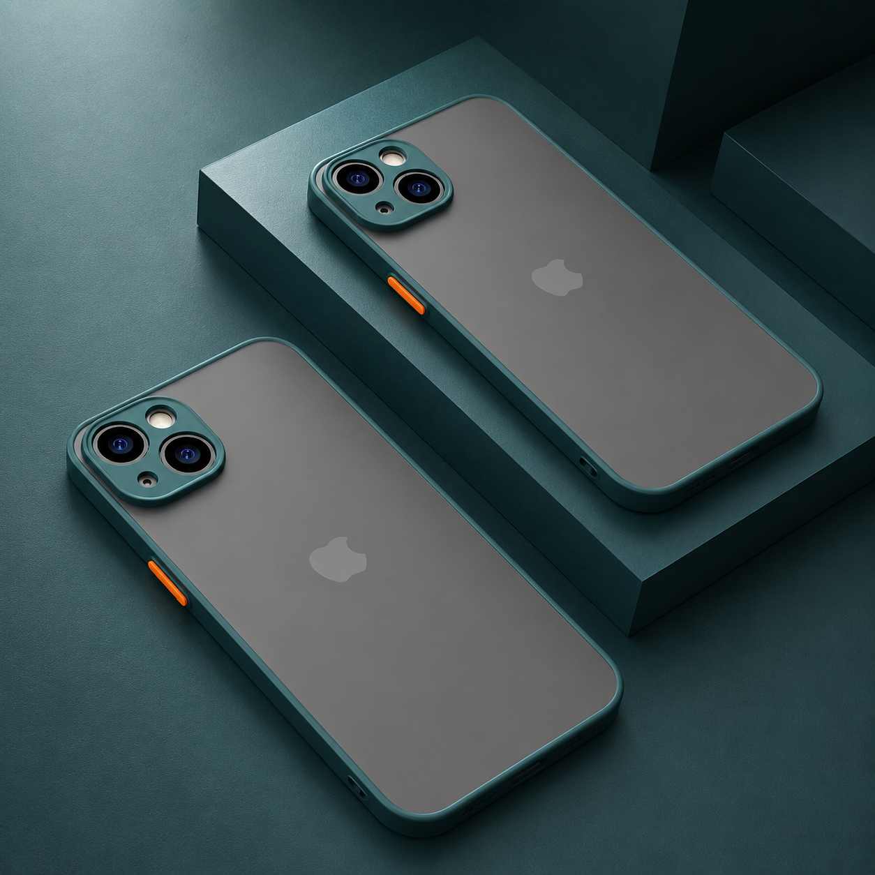 Premium iPhone Case Translucent Armor Shockproof Bumper Matte Protective Cover Anti Scratch PC TPU Full Coverage Case