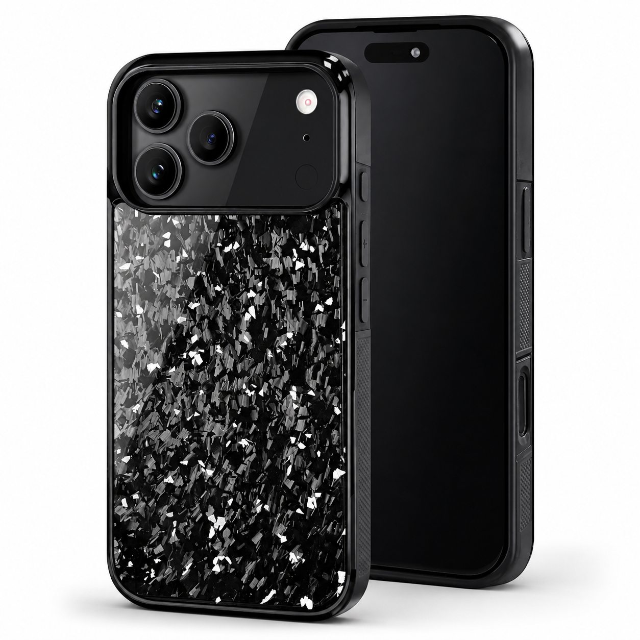 Premium iPhone Case MagSafe Compatible Forged Carbon Fiber Cover Shockproof TPU Protection