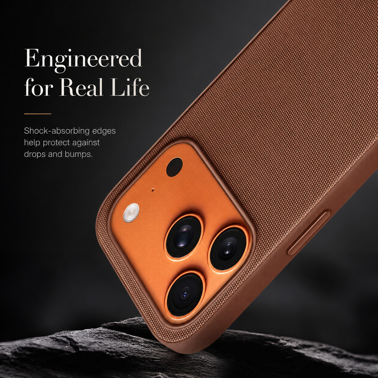 Premium iPhone Case MagSafe Magnetic Business Cover Wireless Charging Full Protection Polyester Fiber Design