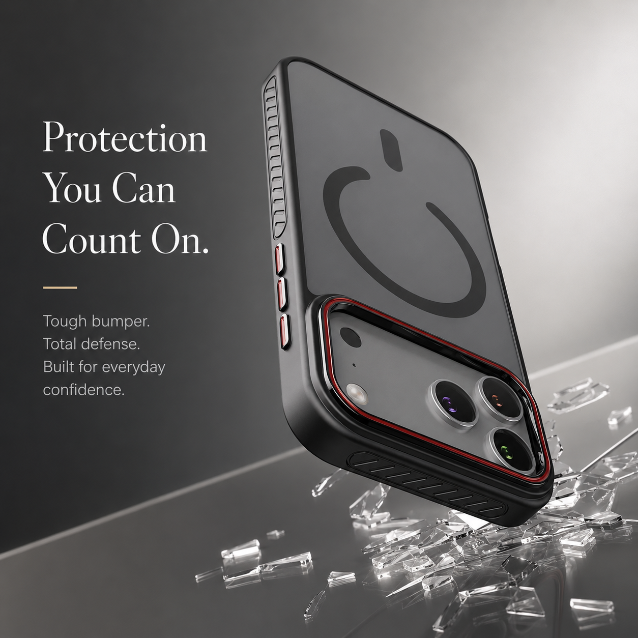 Premium iPhone Case Matte Transparent Magnetic Cover with MagSafe Wireless Charging Support Shockproof PC TPU Protective Design