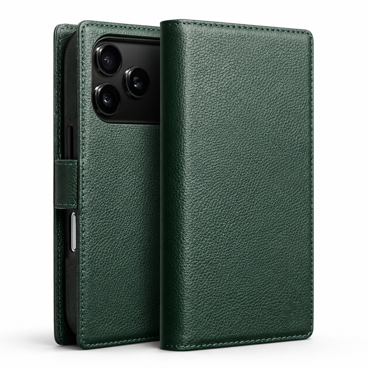 Premium iPhone Case Handmade Genuine Leather Wallet Flip Cover with Card Slots Ultra Slim Shockproof Design Horizontal Stand Function