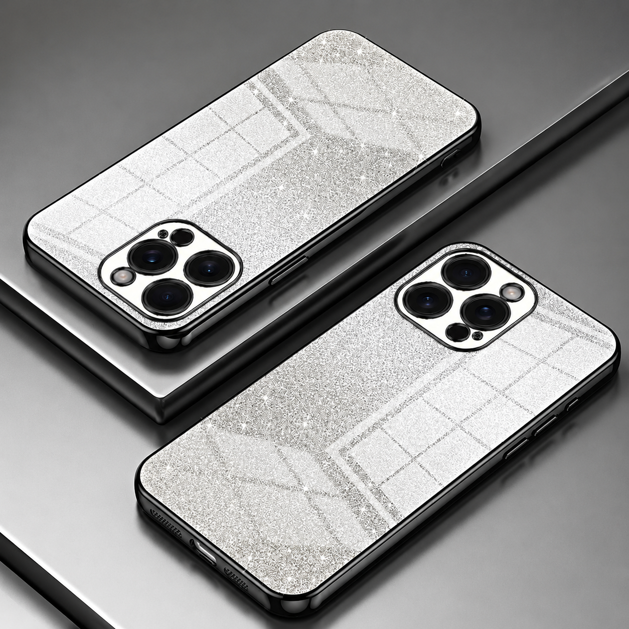 remium iPhone Case MagSafe Compatible Glitter TPU Cover Shockproof Slim Protection