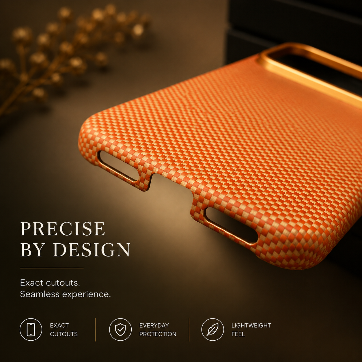 Premium iPhone Case Magnetic Carbon Aramid Fiber Cover Kevlar Shockproof Full Body Protective Design