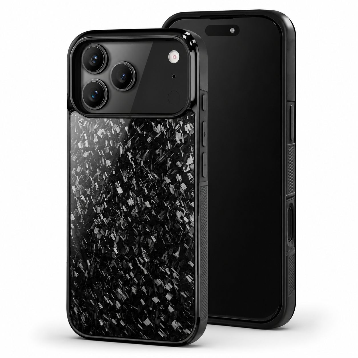 Premium iPhone Case MagSafe Compatible Forged Carbon Fiber Cover Shockproof TPU Protection