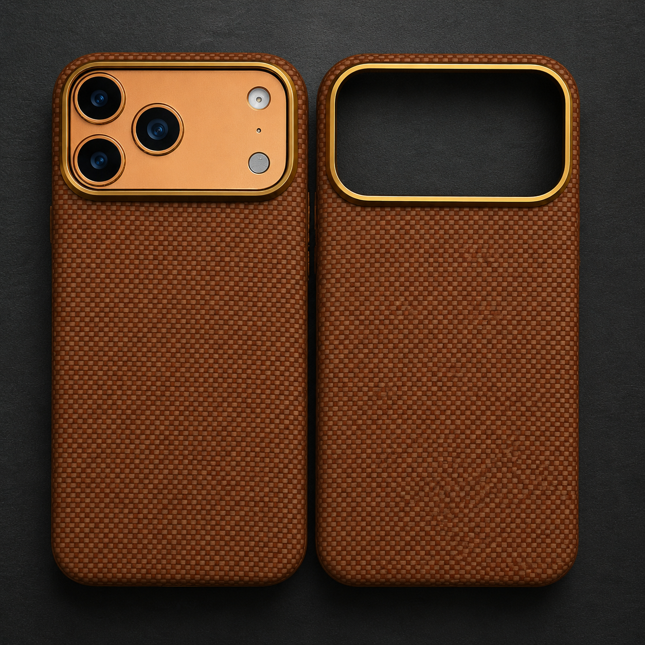 Premium iPhone Case Magnetic Carbon Aramid Fiber Cover Kevlar Shockproof Full Body Protective Design