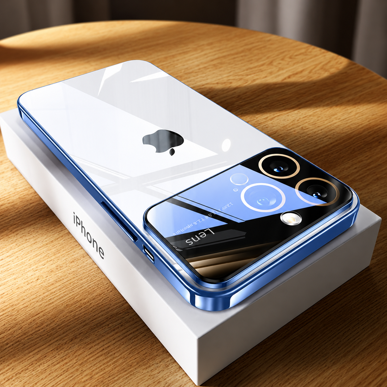 Premium iPhone Case MagSafe Compatible Transparent Acrylic Cover Tempered Camera Protection