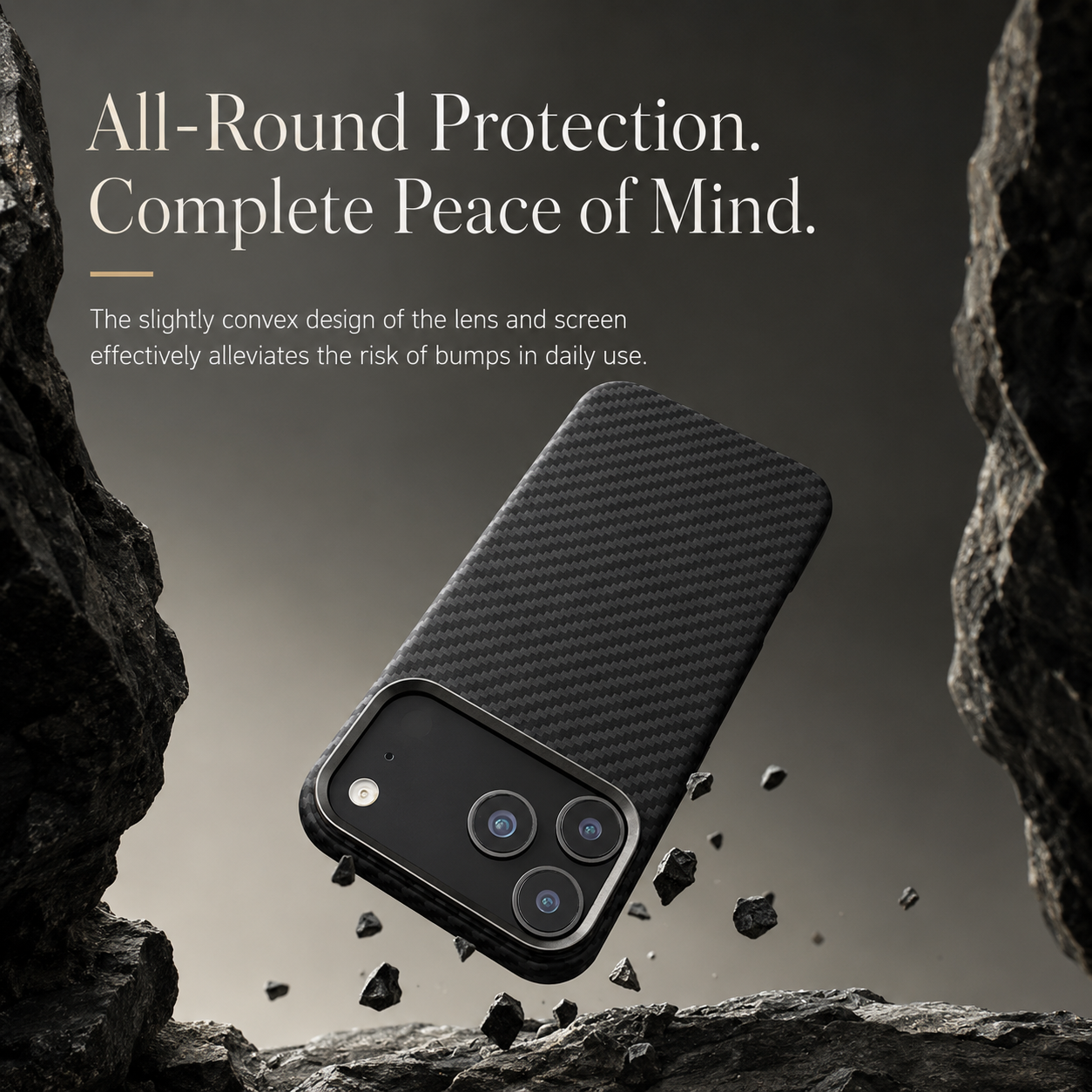 Premium iPhone Case Aramid Kevlar Carbon Fiber Cover MagSafe Compatible Ultra Slim Shockproof Protective Case