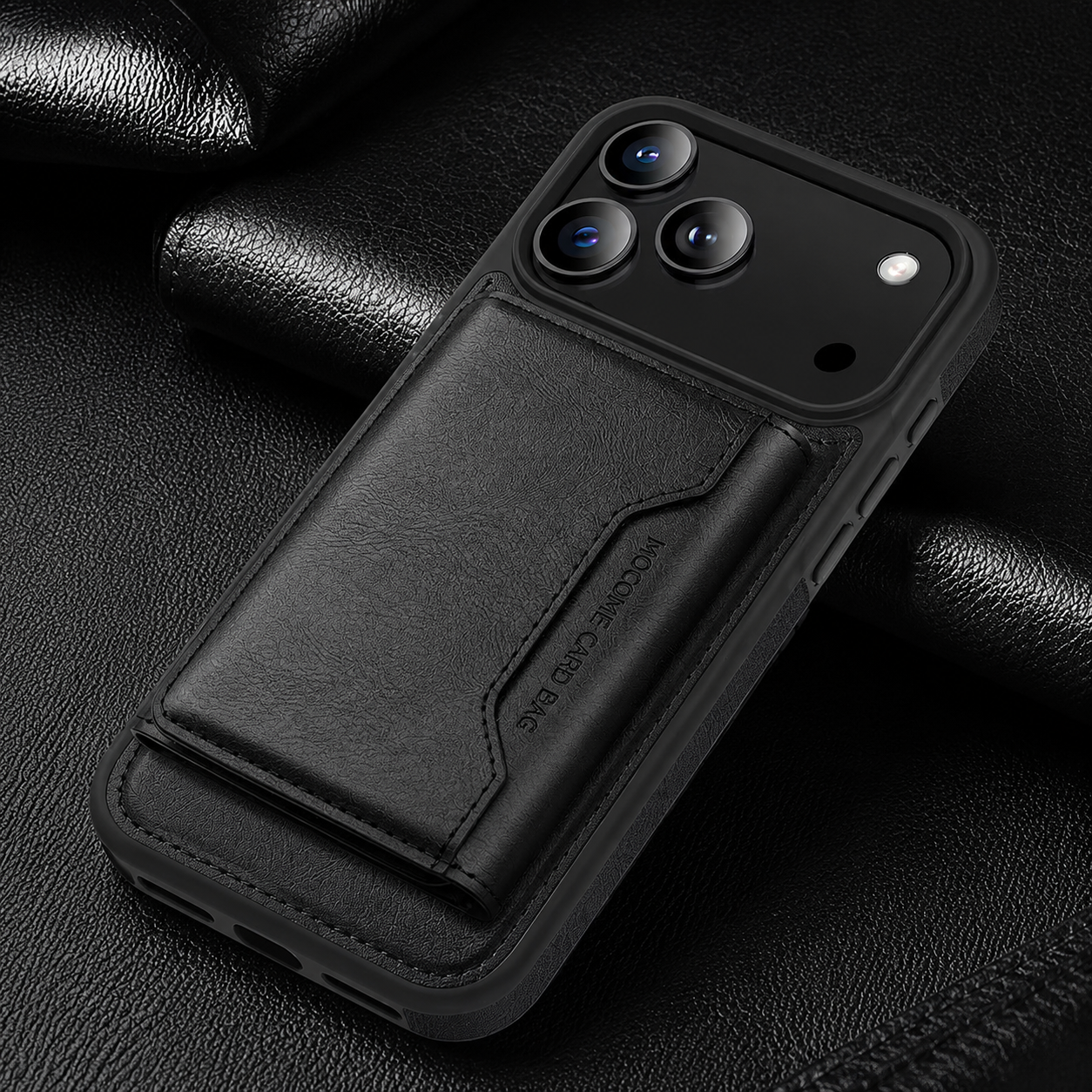 Premium iPhone Case Magnetic PU Leather Wallet Cover Card Holder MagSafe Shockproof Secure Storage Protection