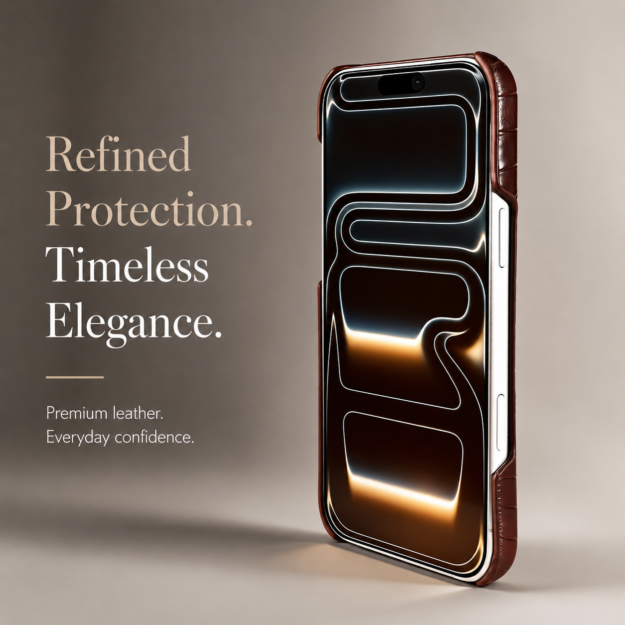 Premium iPhone Case Genuine Leather Wrist Strap Kickstand Crocodile Pattern Shockproof Protective Cover Luxury Full Coverage Case