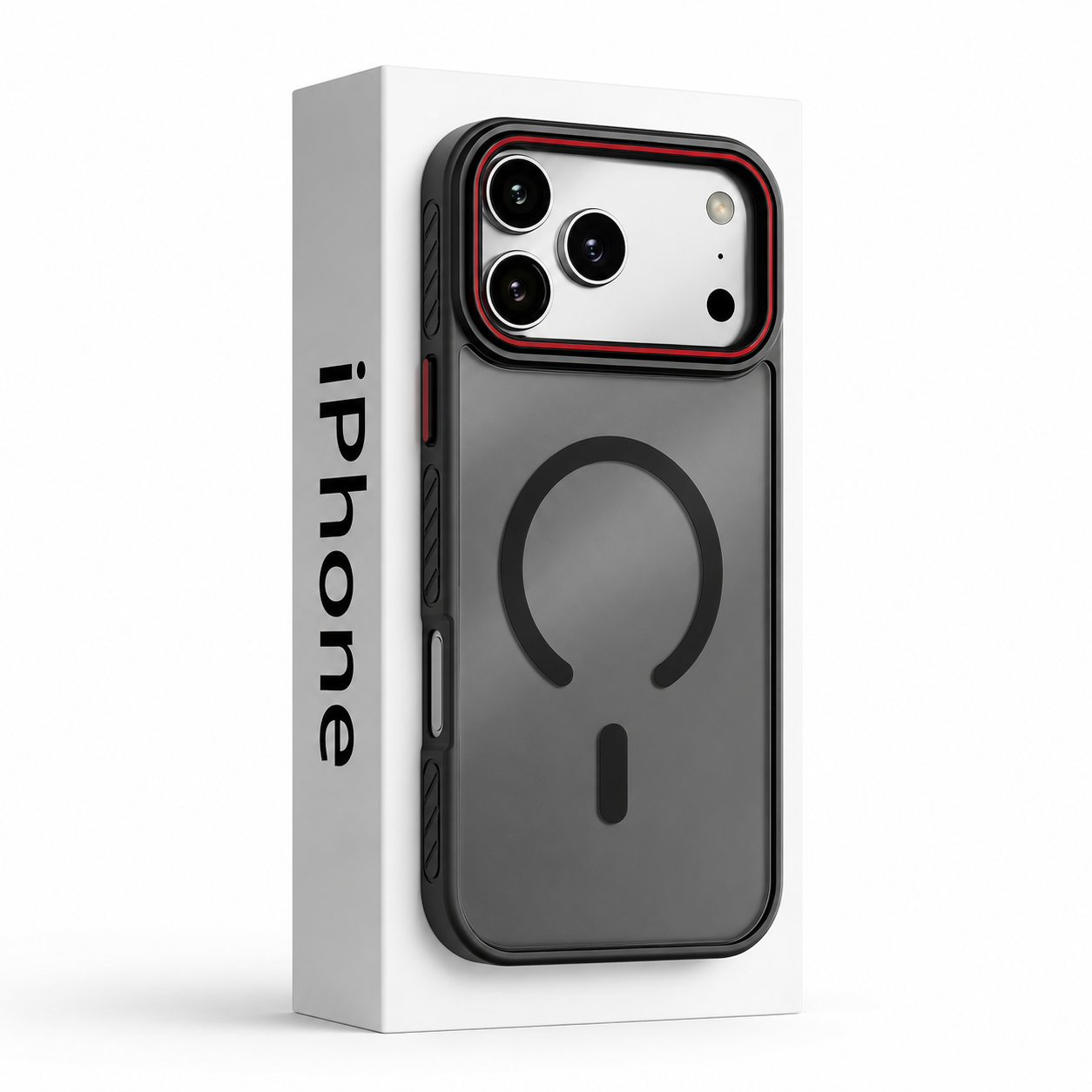 Premium iPhone Case Matte Transparent Magnetic Cover with MagSafe Wireless Charging Support Shockproof PC TPU Protective Design