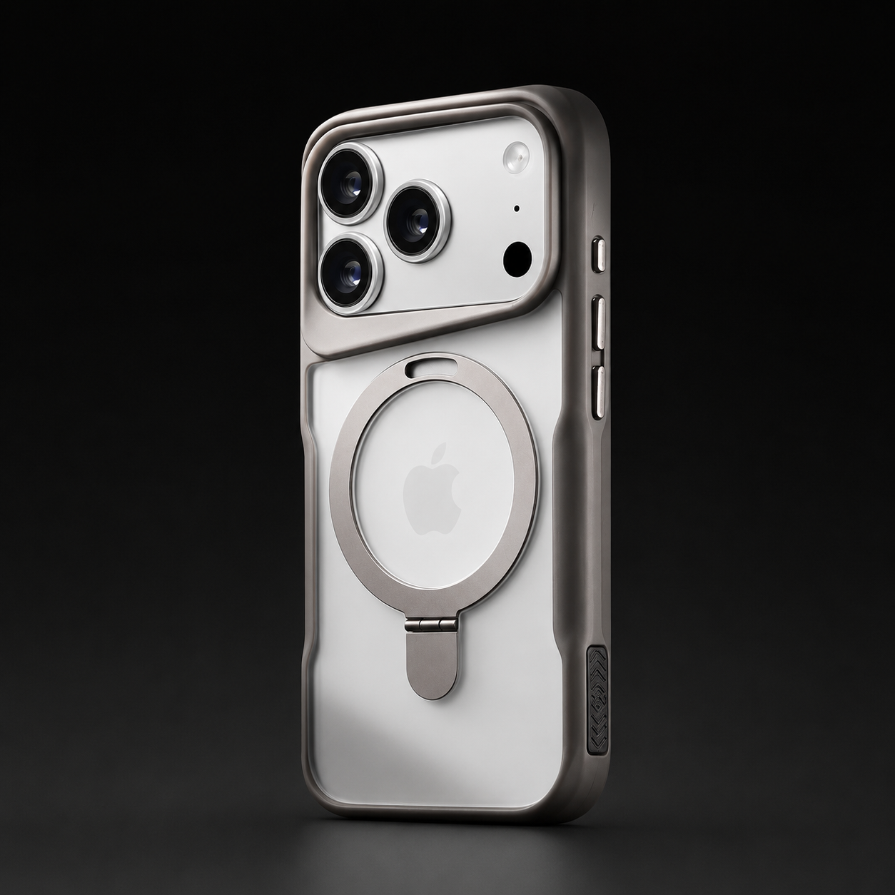 Premium iPhone Case Magnetic Ring Stand Matte Cover MagSafe Compatible Shockproof Translucent Protective Case