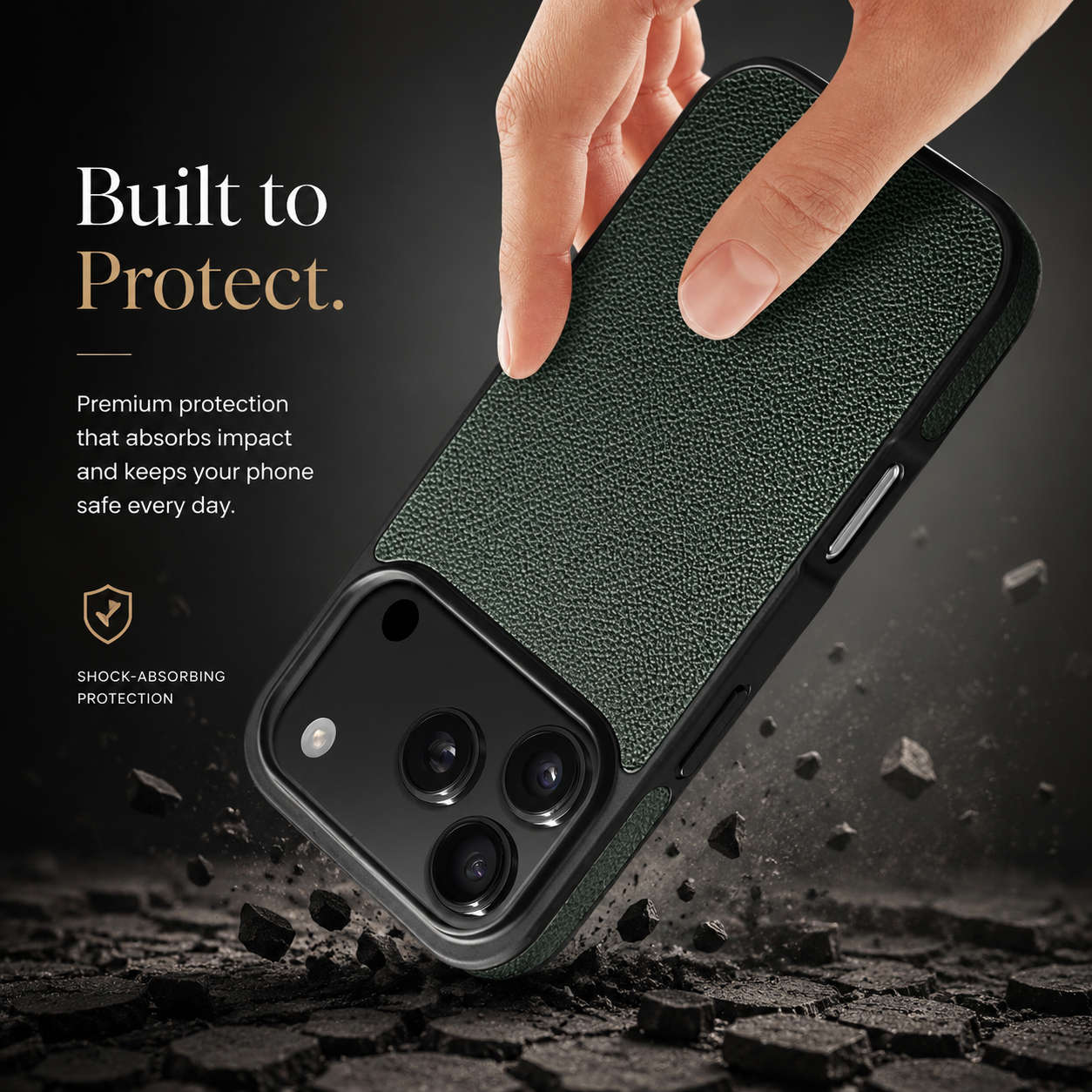 Premium iPhone Case Handmade Genuine Leather Wallet Flip Cover with Card Slots Ultra Slim Shockproof Design Horizontal Stand Function
