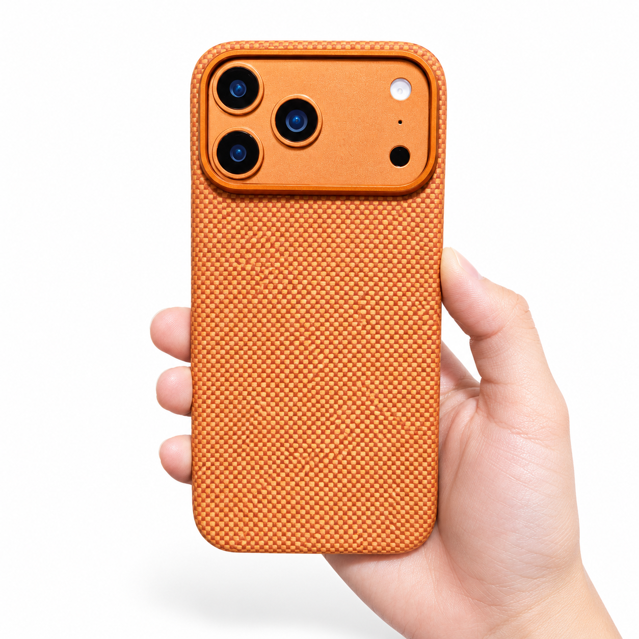 Premium iPhone Case Magnetic Carbon Aramid Fiber Cover Kevlar Shockproof Full Body Protective Design