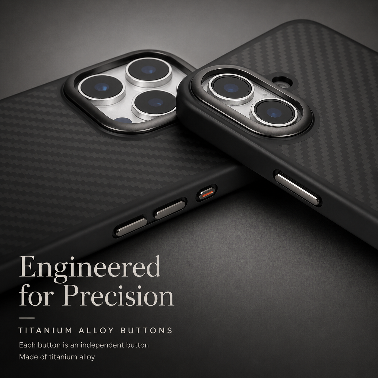 Premium iPhone Case 1500D Aviation Carbon Fiber MagSafe Cover Shockproof TPU Shell Ultra Lightweight High Strength Protective Design