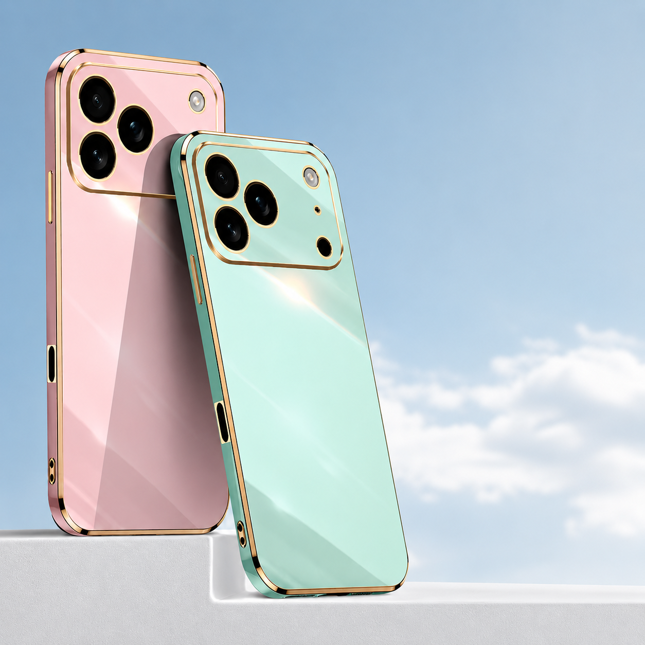 Premium iPhone Case Plating Silicone Shockproof Protective Cover Anti Scratch Lightweight Soft Bumper Full Coverage Case