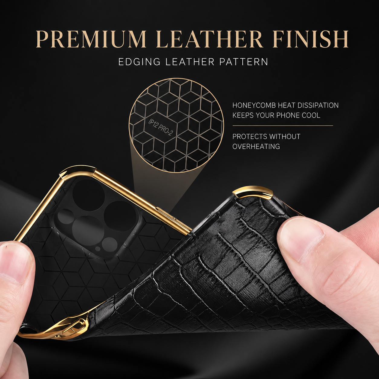 Premium iPhone Case Crocodile Leather Silicone Protective Cover Anti Scratch Lightweight Full Coverage Case