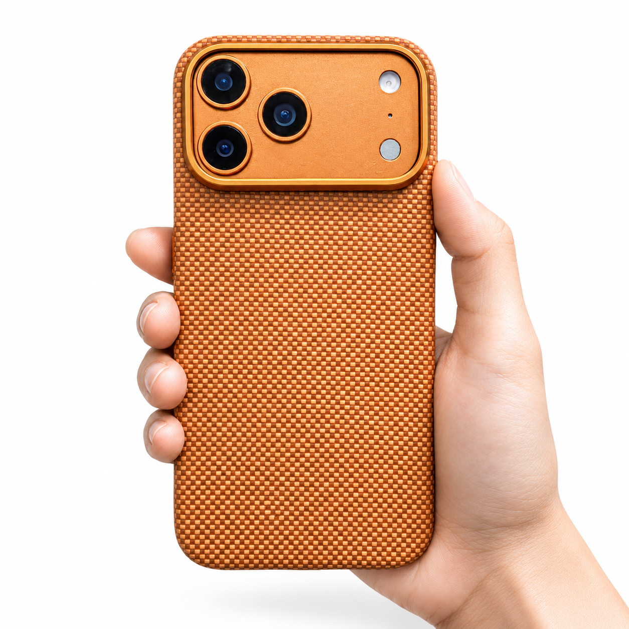 Premium iPhone Case Magnetic Carbon Aramid Fiber Cover Kevlar Shockproof Full Body Protective Design