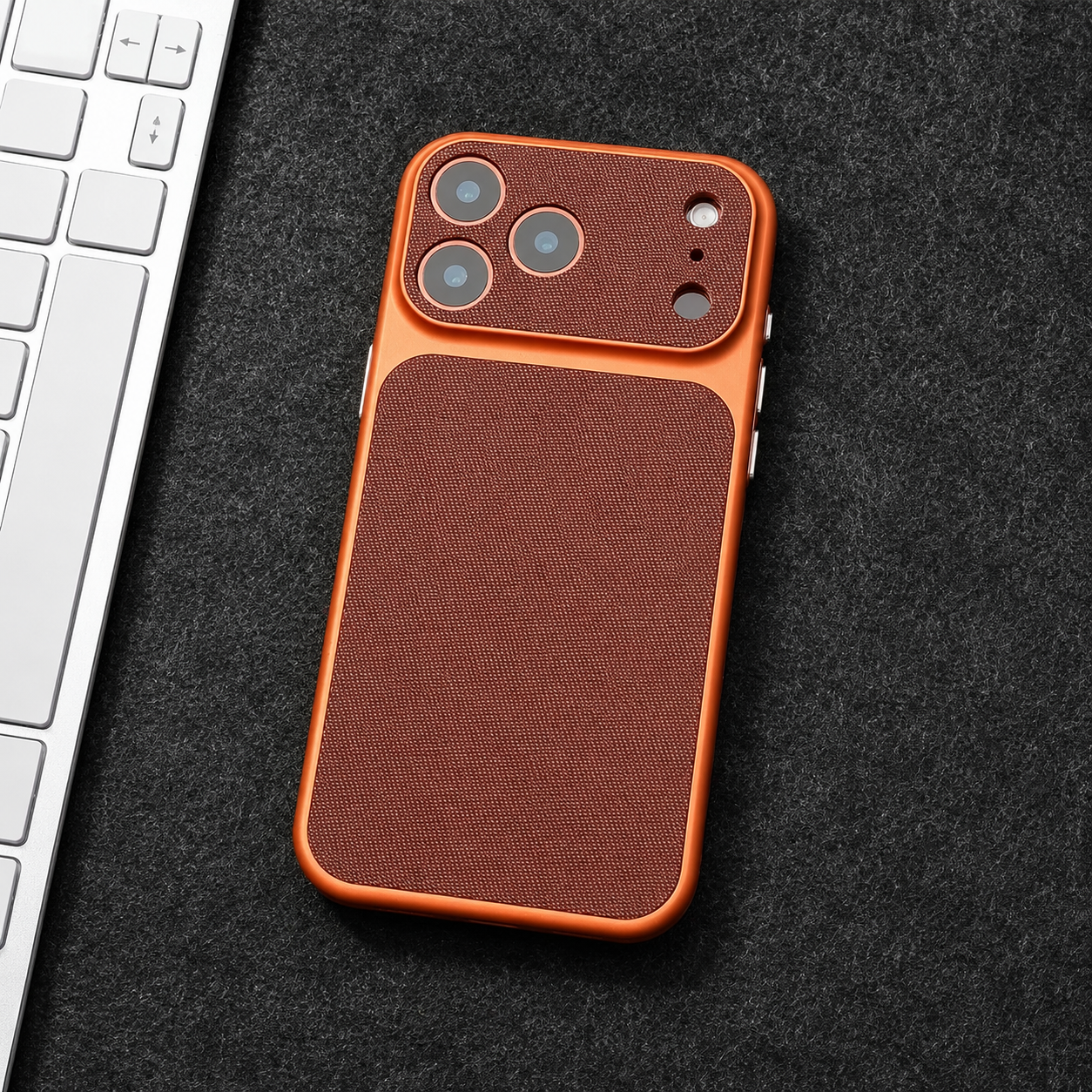 Premium iPhone Case Woven Leather Texture Armor Cover Shockproof Hard PC Retro Protective Case