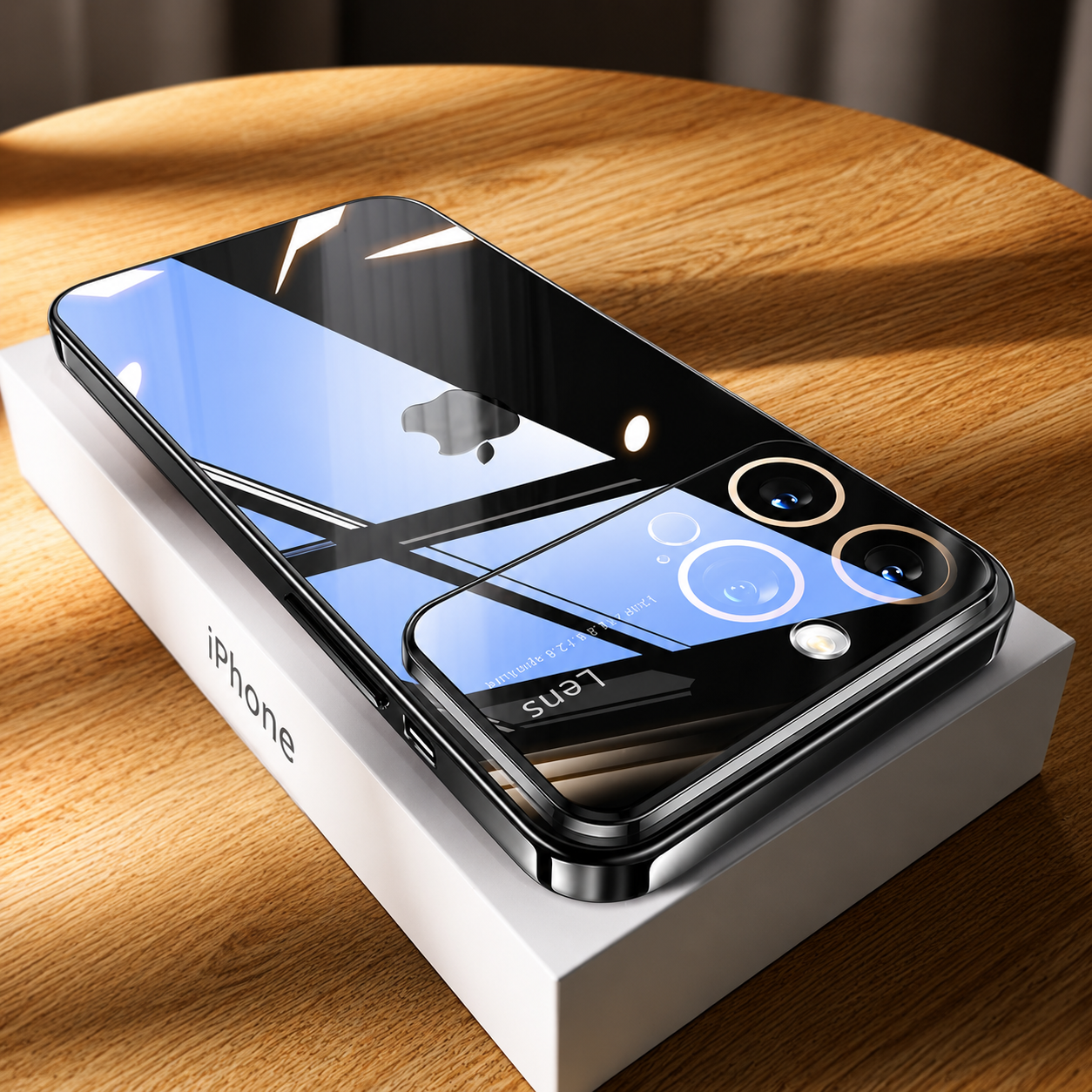 Premium iPhone Case MagSafe Compatible Transparent Acrylic Cover Tempered Camera Protection
