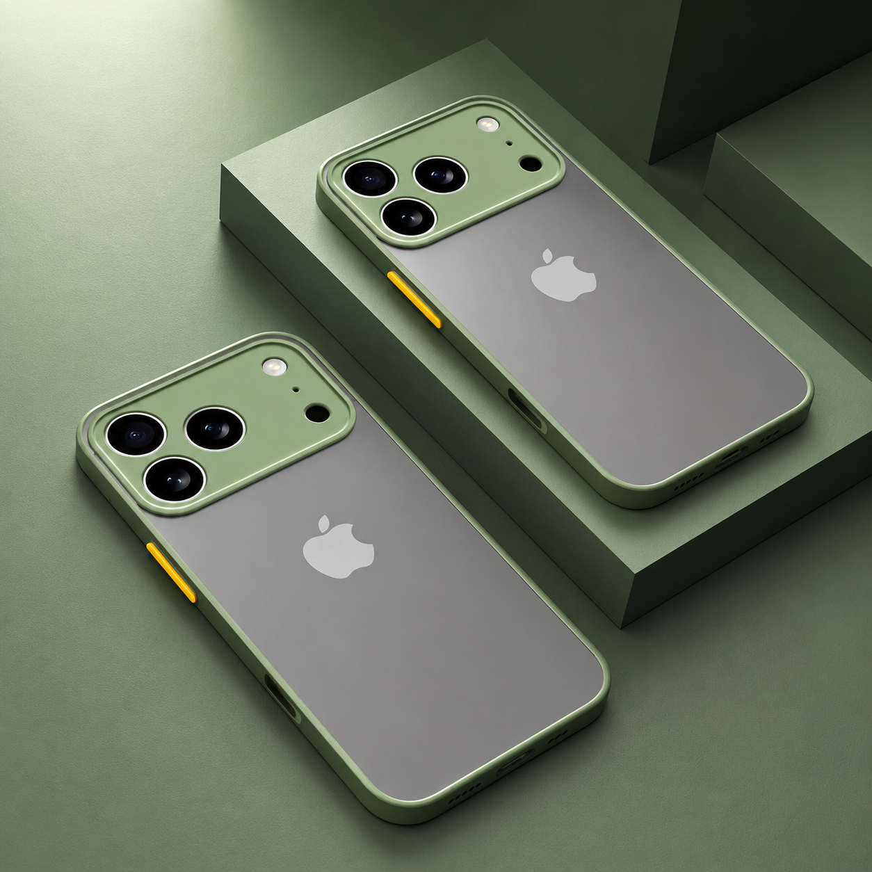 Premium iPhone Case Translucent Armor Bumper Cover Shockproof Matte Protective PC TPU Case