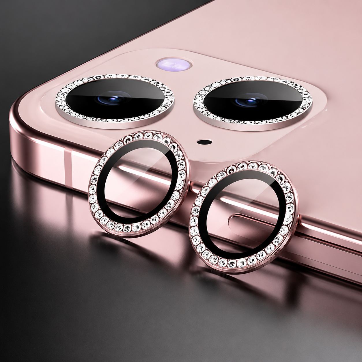 Premium iPhone Camera Lens Protector Tempered Glass Metal Ring Scratch Resistant Shockproof Anti Dust Precision Fit Protective Cover