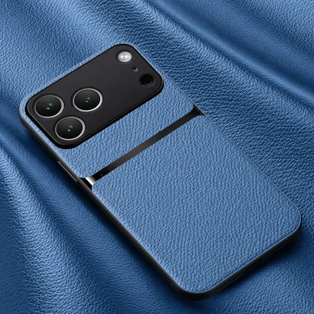 Premium iPhone Case Leather Pattern Silicone Cover Shockproof Protective Back Case