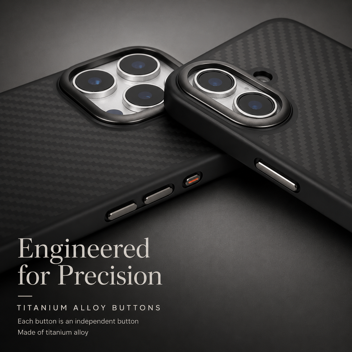 Premium iPhone Case 1500D Aviation Carbon Fiber MagSafe Cover Shockproof TPU Shell Ultra Lightweight High Strength Protective Design