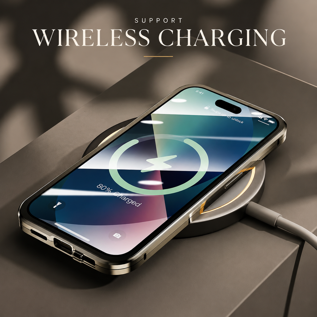 Premium iPhone Case 360 Full Protection Magnetic Glass Cover Aluminum Alloy Frame Shockproof Anti Scratch Bumper Full Coverage