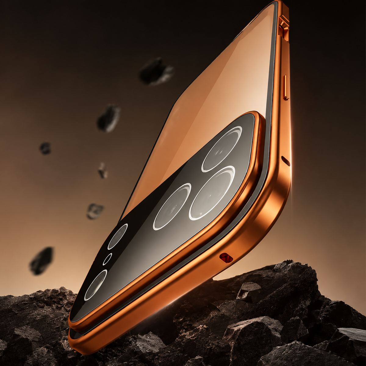 Premium iPhone Case 360 Full Protection Magnetic Glass Cover Aluminum Alloy Frame Shockproof Anti Scratch Bumper Full Coverage
