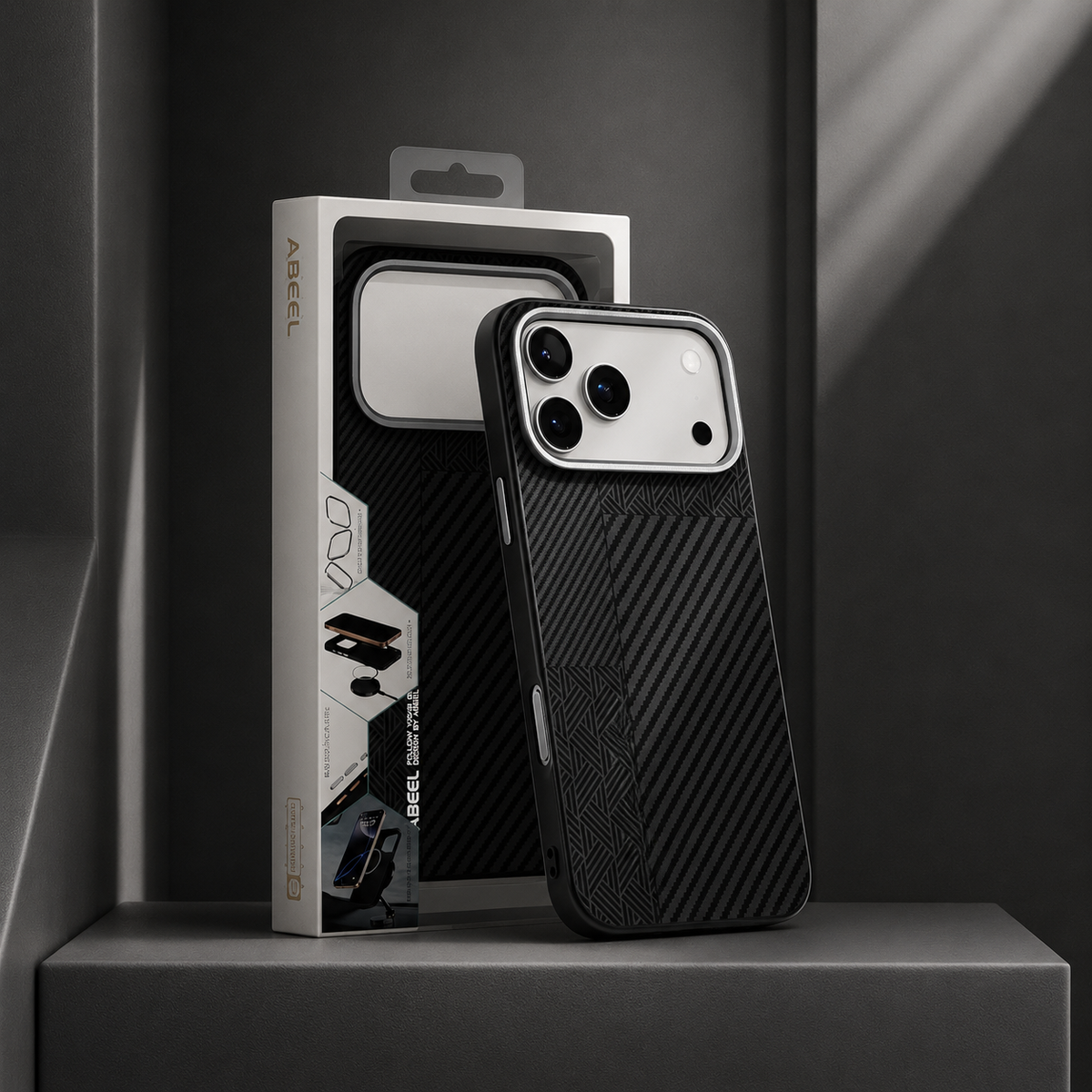 Premium iPhone Case 3D Embossed Magnetic Cover Skin Feel Frosted Back Shockproof Dual Layer Protective Case