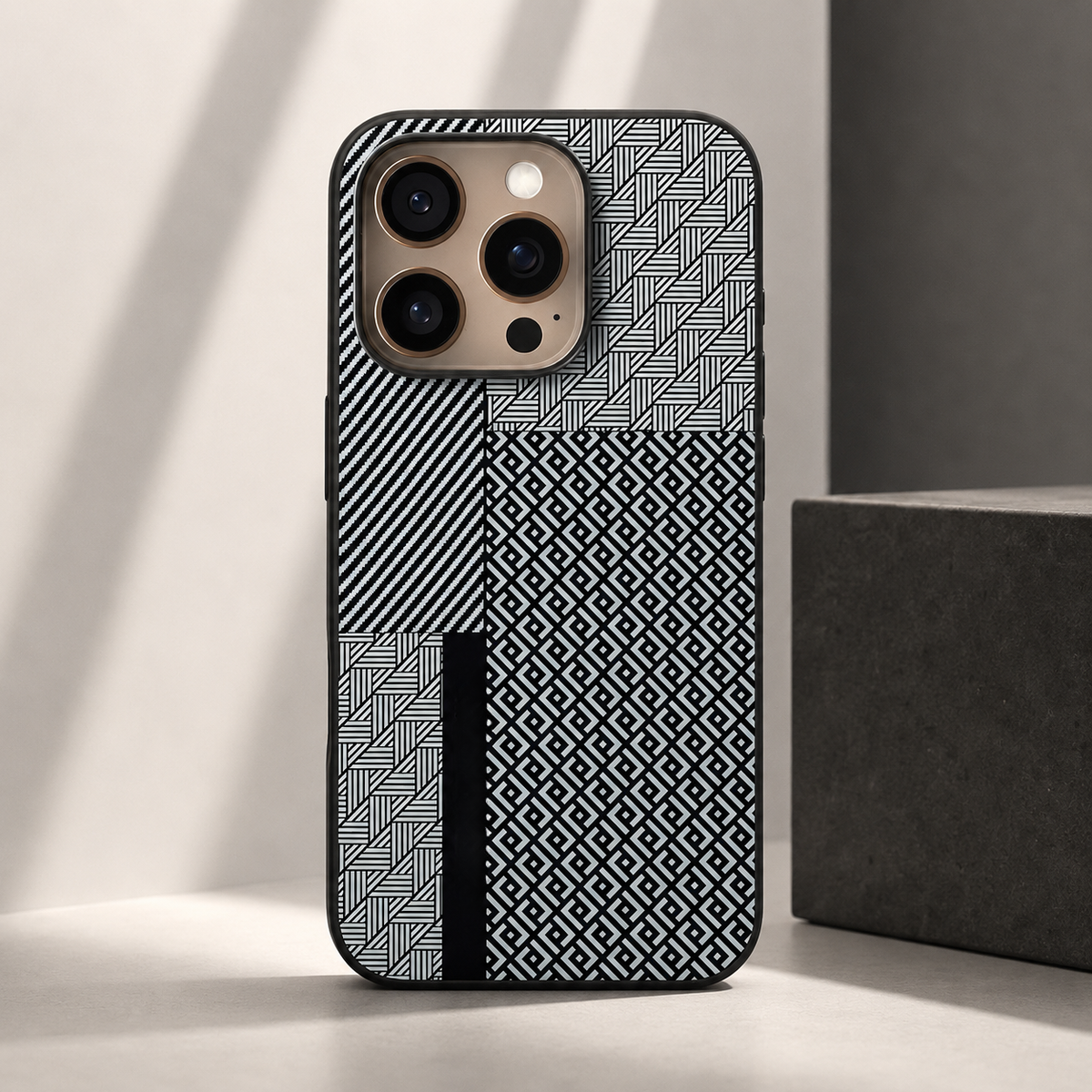 Premium iPhone Case 3D Embossed Magnetic Cover Skin Feel Frosted Back Shockproof Dual Layer Protective Case