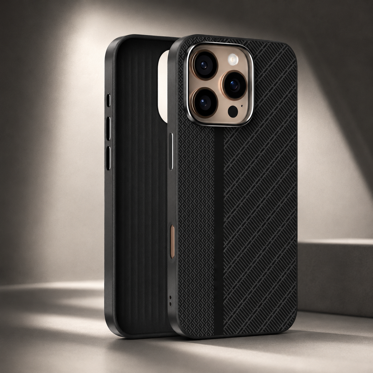 Premium iPhone Case 3D Embossed Magnetic Cover Skin Feel Frosted Back Shockproof Dual Layer Protective Case