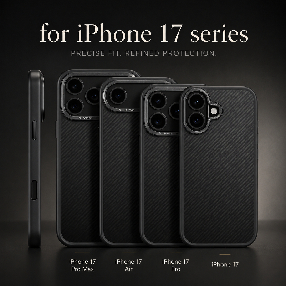 Premium iPhone Case 600D Kevlar Aramid Fiber Cover Magnetic Shockproof Anti Fingerprint Anti Scratch Protection