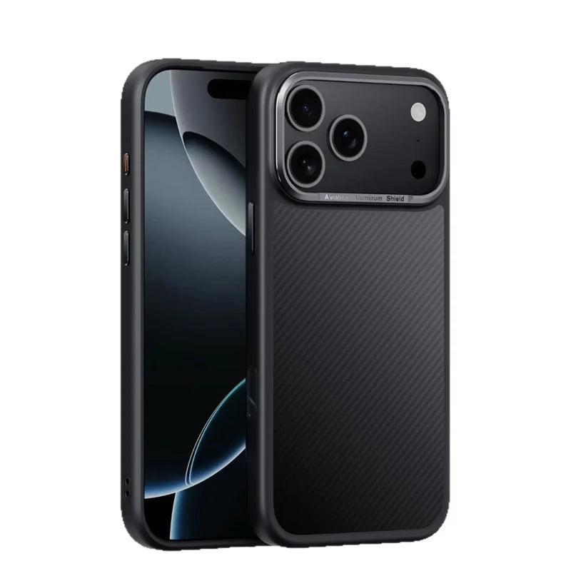 Premium iPhone Case 600D Kevlar Aramid Fiber Cover Magnetic Shockproof Anti Fingerprint Anti Scratch Protection