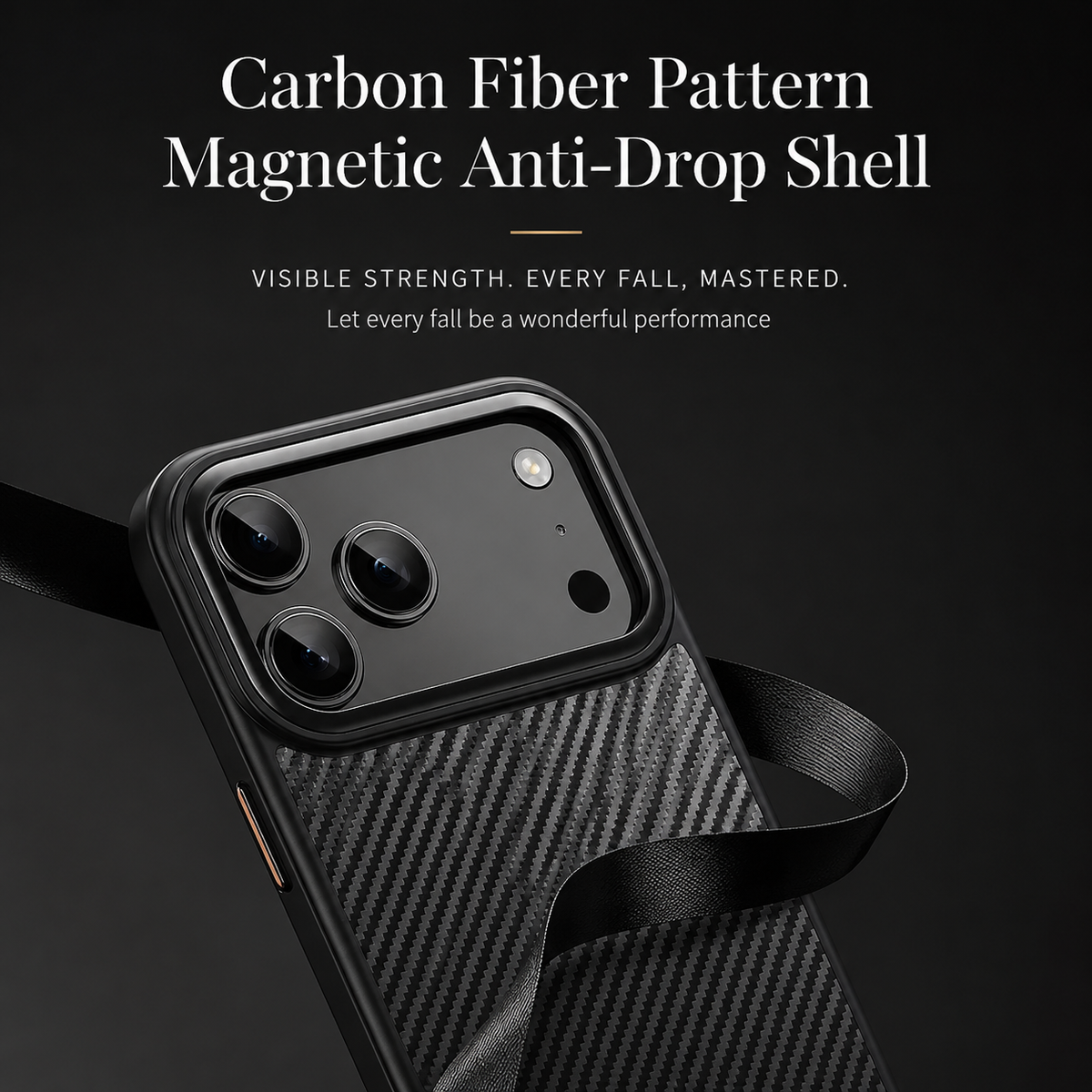 Premium iPhone Case 600D Kevlar Magnetic Cover Carbon Fiber TPU PC Shockproof Anti Fingerprint Protection