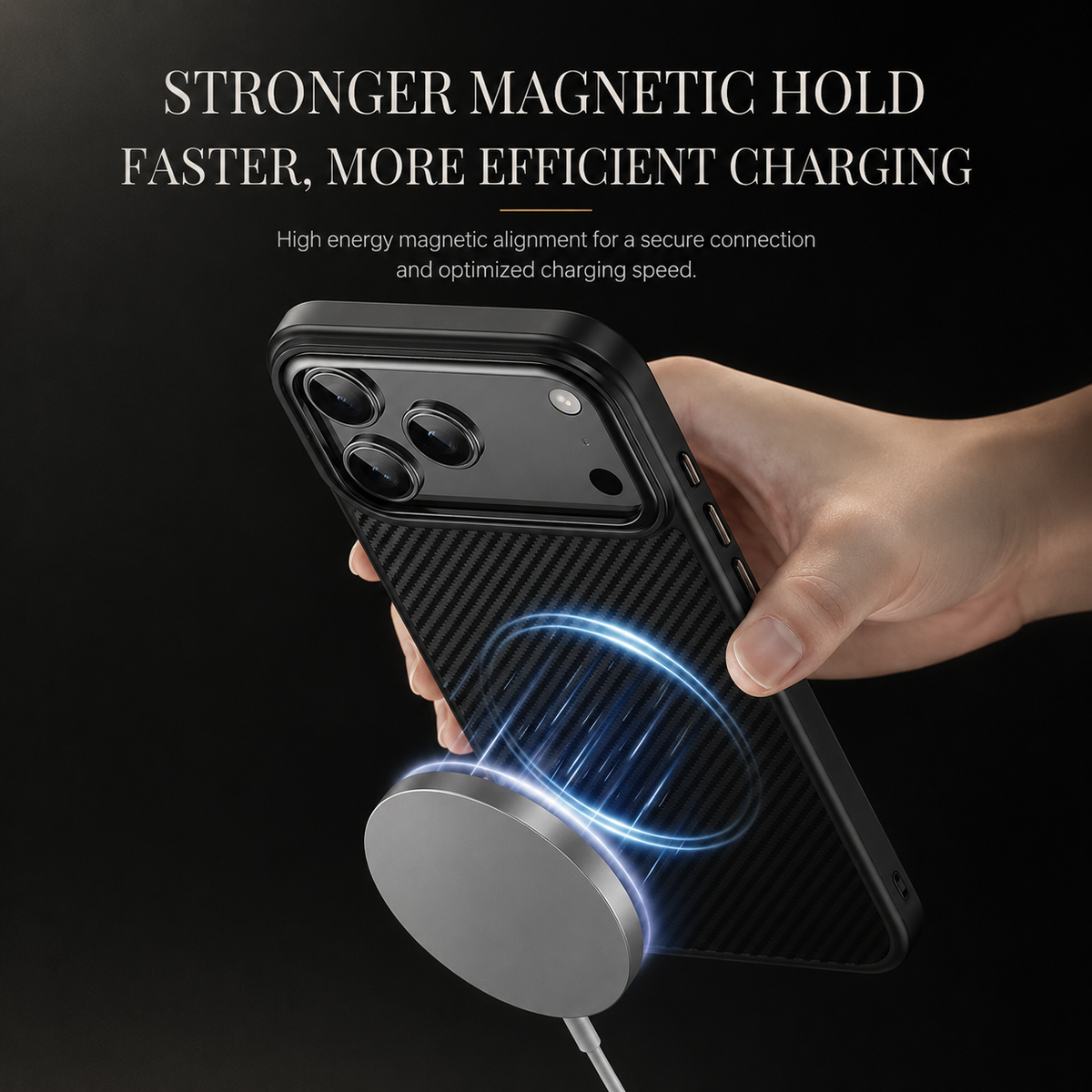 Premium iPhone Case 600D Kevlar Magnetic Cover Carbon Fiber TPU PC Shockproof Anti Fingerprint Protection