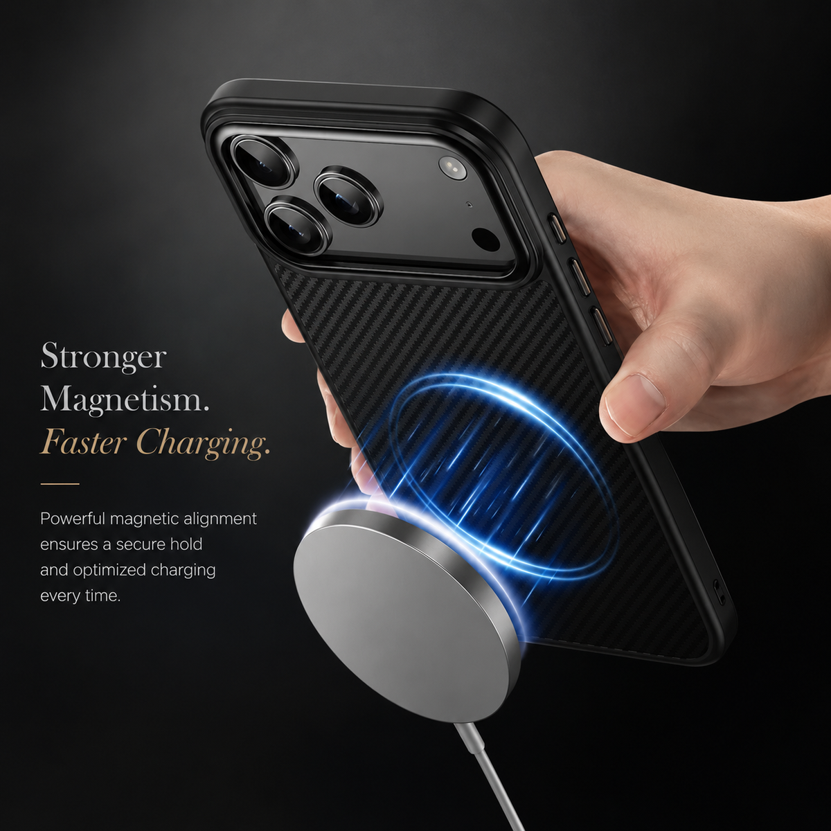 Premium iPhone Case 600D Kevlar Magnetic Cover Carbon Fiber TPU PC Shockproof Anti Fingerprint Protection
