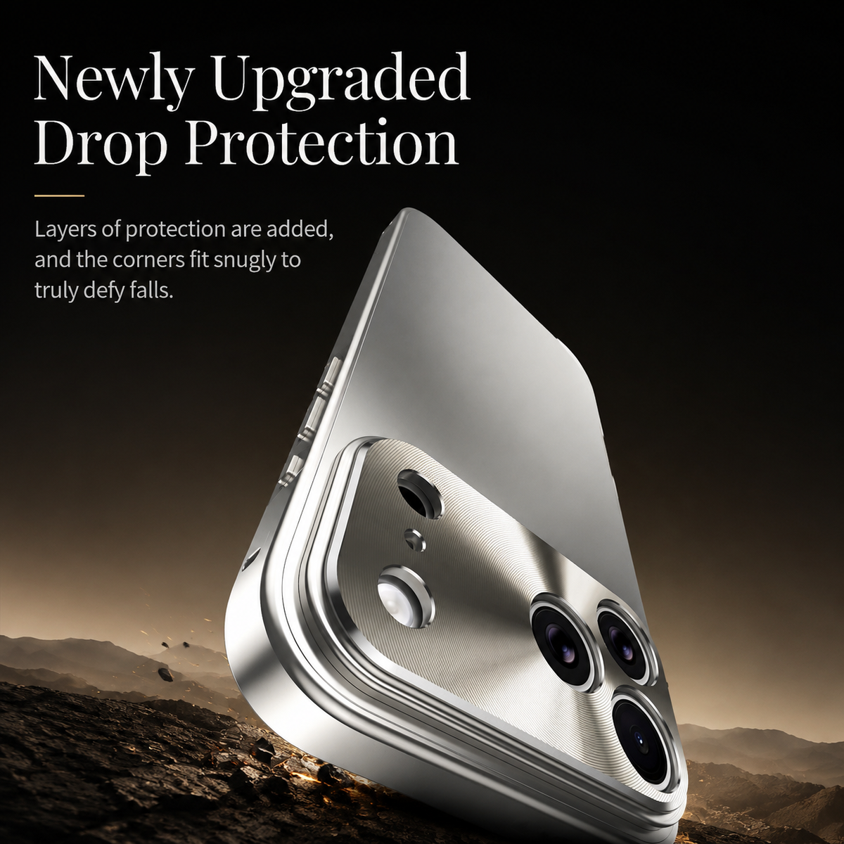 Premium iPhone Case All Aluminum Magnetic Frame with Frosted PC Backplate Ultra Thin Shock Absorbing Protective Design